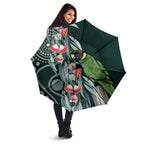 Australian Ringneck Parrot Umbrella Barnardius Zonarius Eucalyptus Flowers Aboriginal Art
