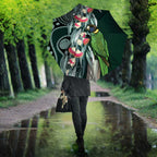 Australian Ringneck Parrot Umbrella Barnardius Zonarius Eucalyptus Flowers Aboriginal Art