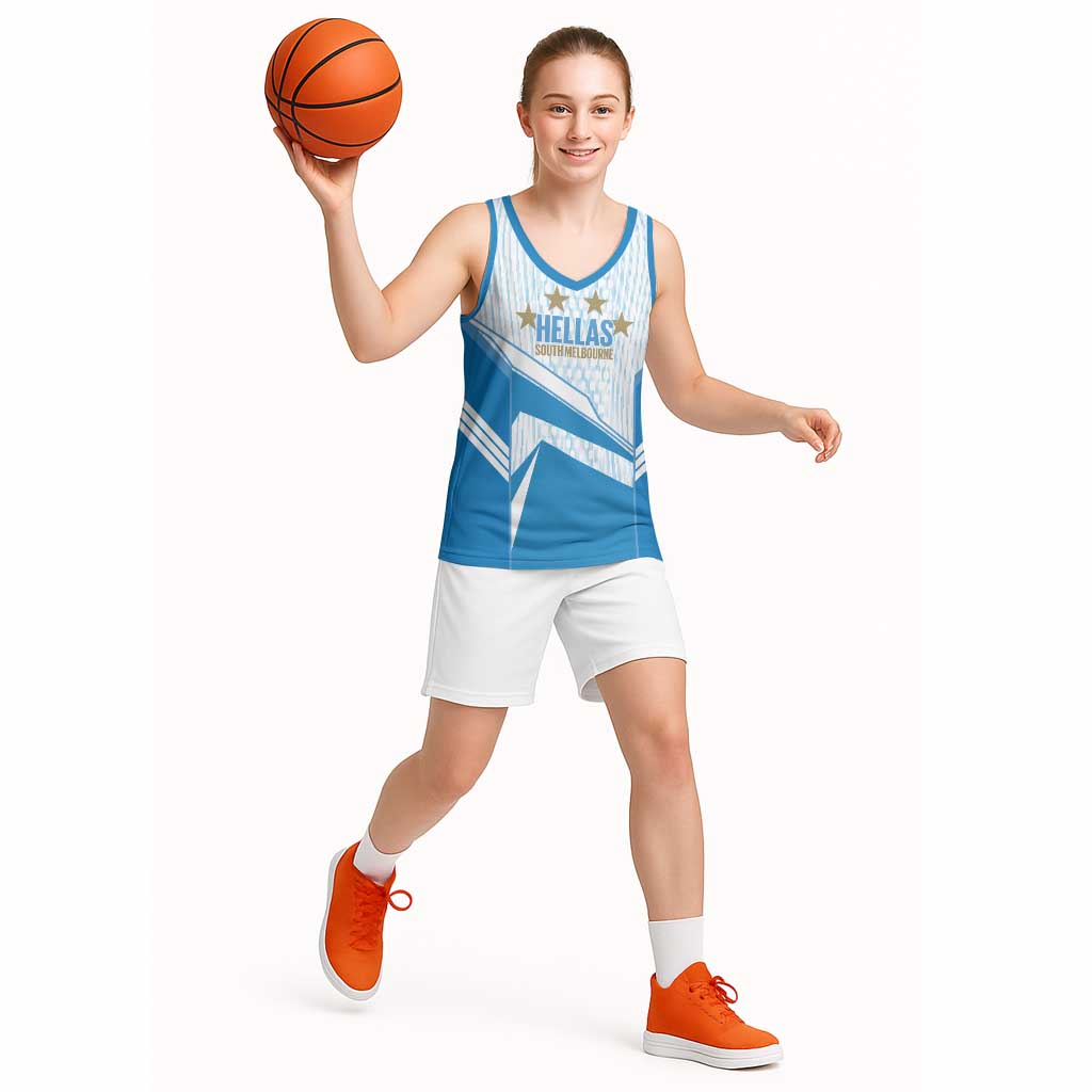 South Melbourne Australia Football Custom Basketball Jersey Come On Hellas