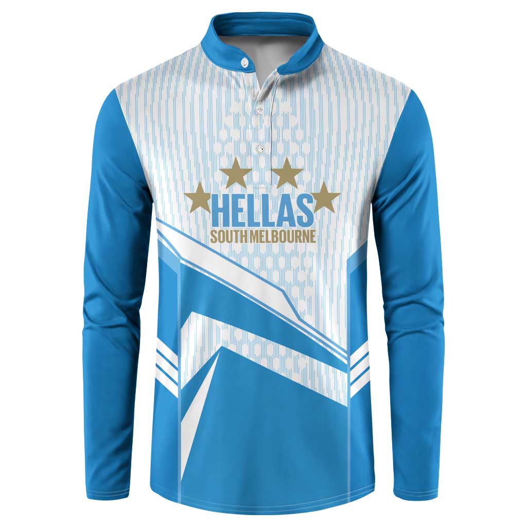 South Melbourne Australia Football Custom Button Sweatshirt Come On Hellas