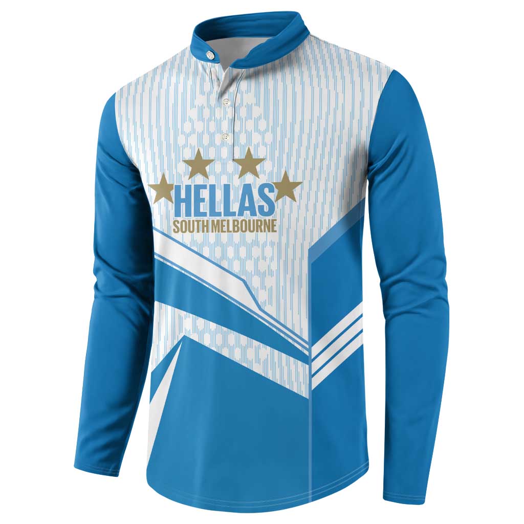South Melbourne Australia Football Custom Button Sweatshirt Come On Hellas