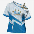 South Melbourne Australia Football Custom Cross Shoulder Shirt Come On Hellas