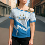 South Melbourne Australia Football Custom Cross Shoulder Shirt Come On Hellas