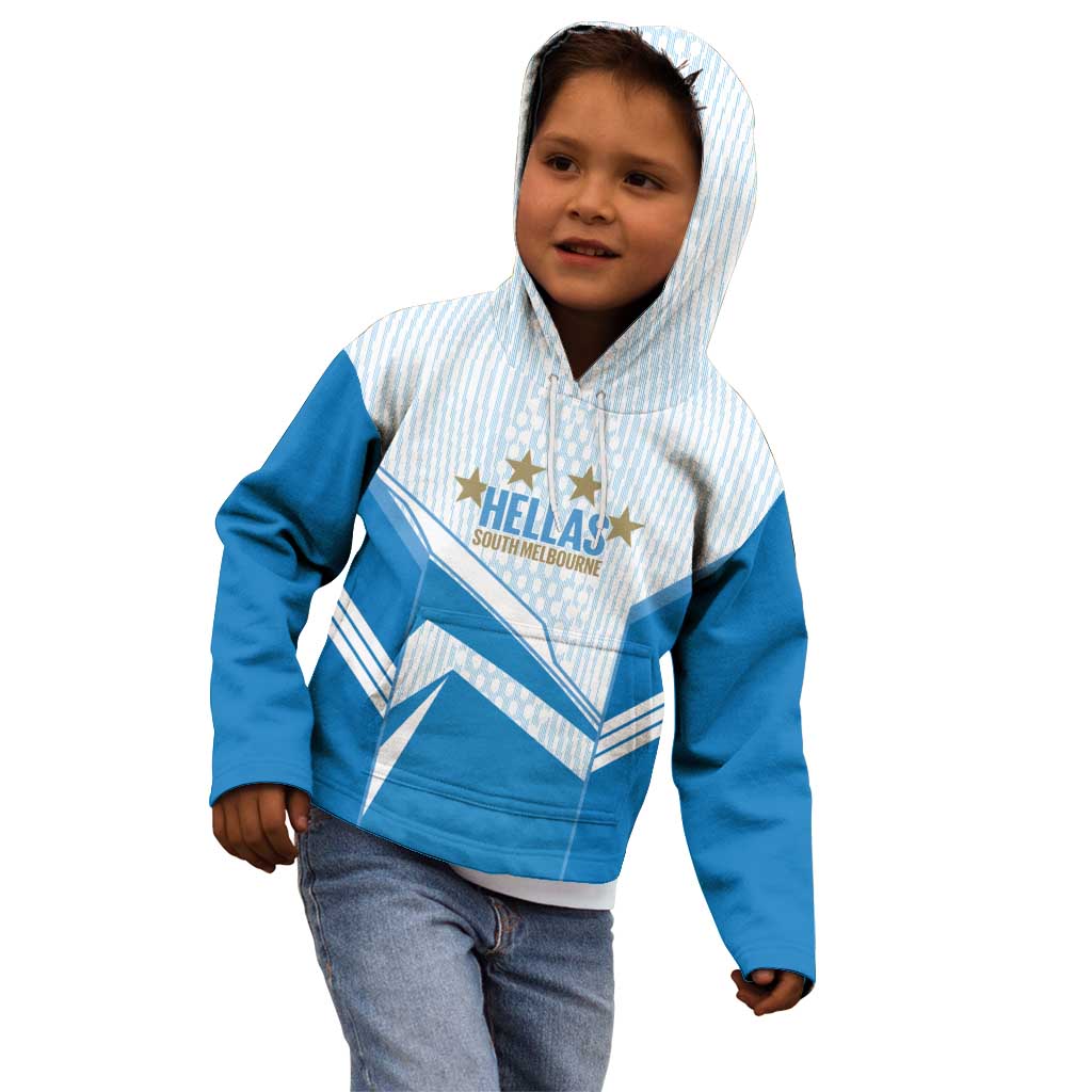 South Melbourne Australia Football Custom Kid Hoodie Come On Hellas