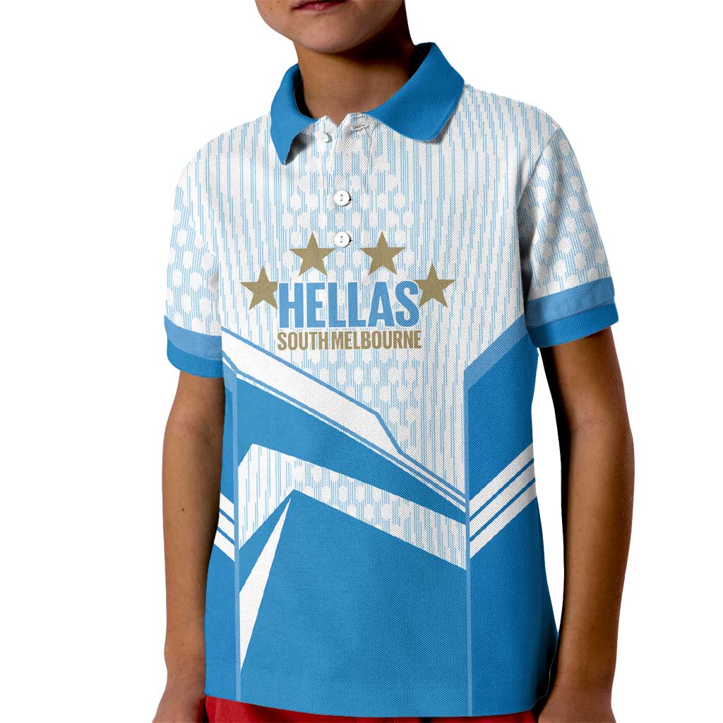 South Melbourne Australia Football Custom Kid Polo Shirt Come On Hellas