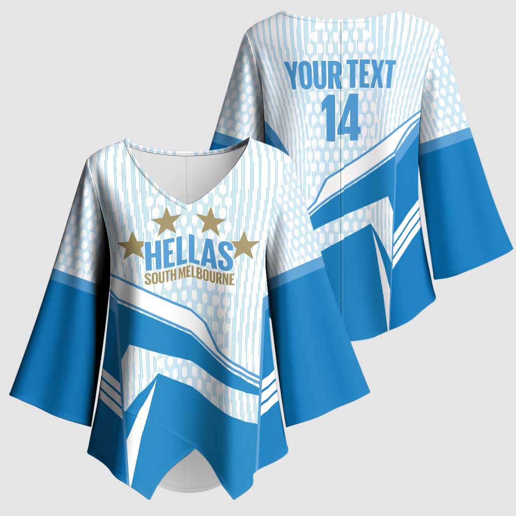 South Melbourne Australia Football Custom Kimono Sleeve Blouse Come On Hellas