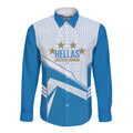 South Melbourne Australia Football Custom Long Sleeve Button Shirt Come On Hellas