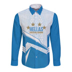 South Melbourne Australia Football Custom Long Sleeve Button Shirt Come On Hellas