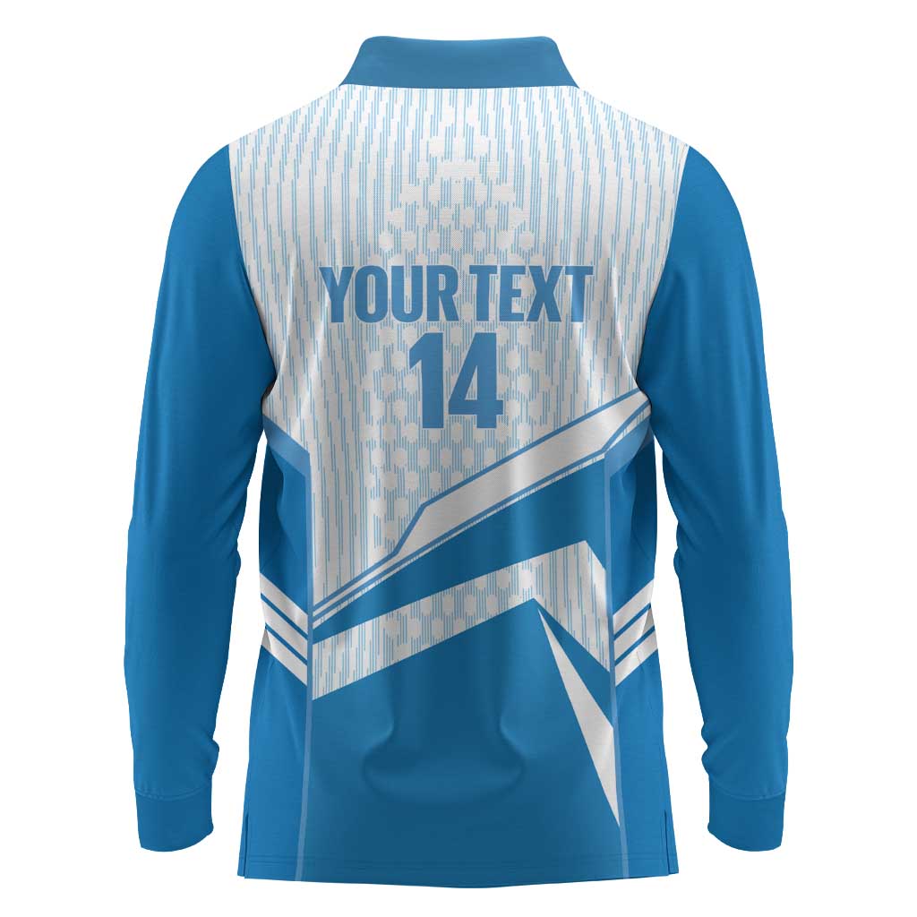 South Melbourne Australia Football Custom Long Sleeve Polo Shirt Come On Hellas