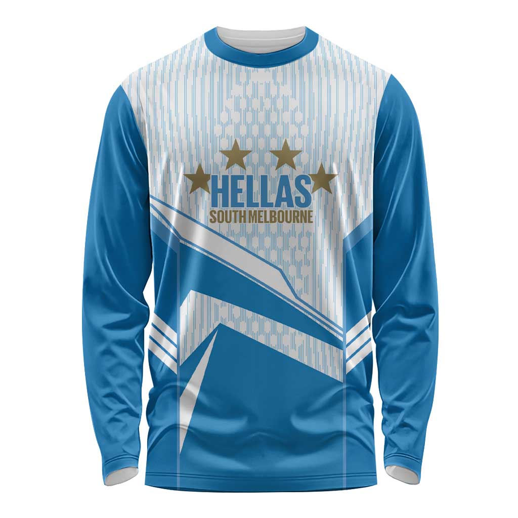 South Melbourne Australia Football Custom Long Sleeve Shirt Come On Hellas