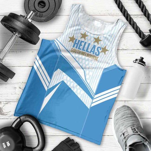 South Melbourne Australia Football Custom Men Tank Top Come On Hellas
