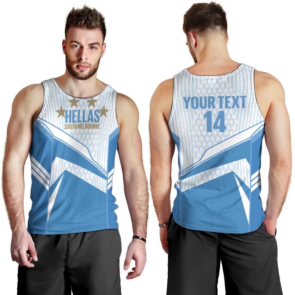 South Melbourne Australia Football Custom Men Tank Top Come On Hellas