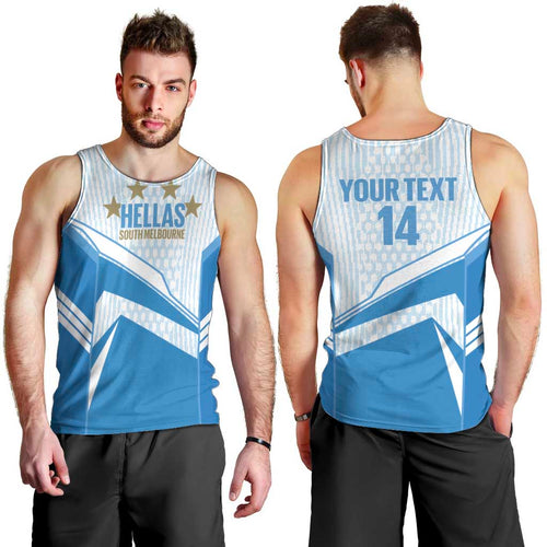 South Melbourne Australia Football Custom Men Tank Top Come On Hellas