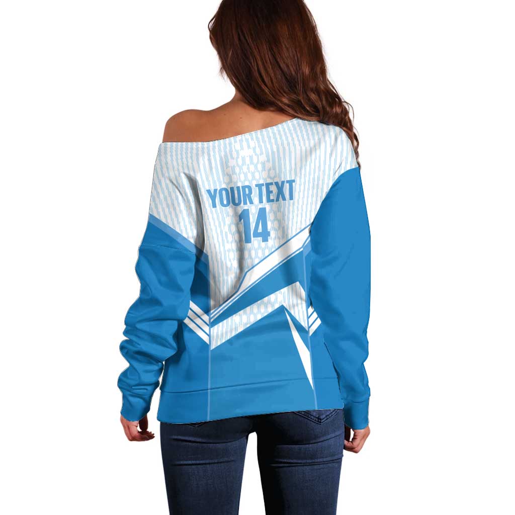 South Melbourne Australia Football Custom Off Shoulder Sweater Come On Hellas