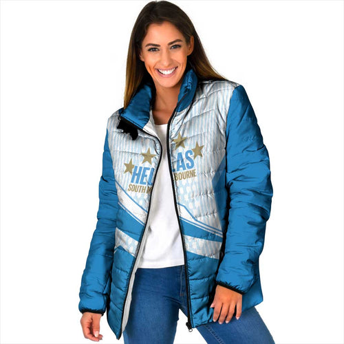 South Melbourne Australia Football Custom Padded Jacket Come On Hellas