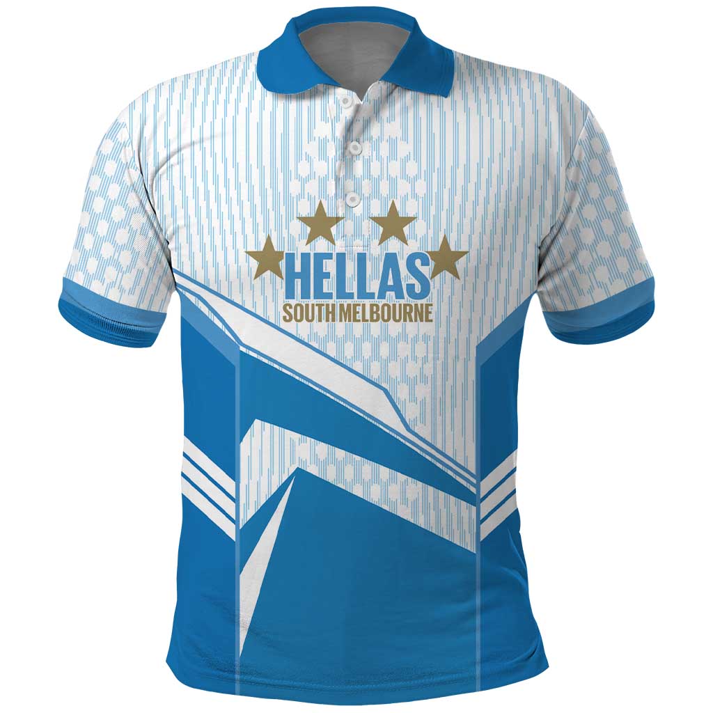 South Melbourne Australia Football Custom Polo Shirt Come On Hellas