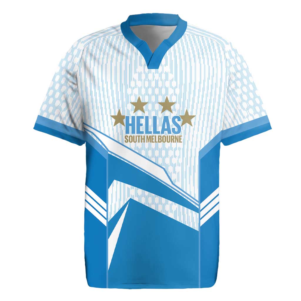 South Melbourne Australia Football Custom Rugby Jersey Come On Hellas