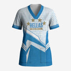 South Melbourne Australia Football Custom Scrub Top Come On Hellas