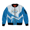 South Melbourne Australia Football Custom Sleeve Zip Bomber Jacket Come On Hellas