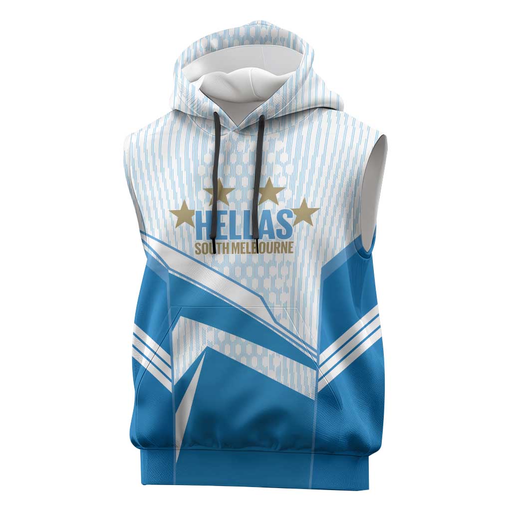 South Melbourne Australia Football Custom Sleeveless Hoodie Come On Hellas