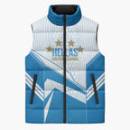 South Melbourne Australia Football Custom Sleeveless Puffer Jacket Come On Hellas