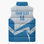 South Melbourne Australia Football Custom Sleeveless Puffer Jacket Come On Hellas