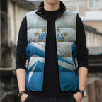 South Melbourne Australia Football Custom Sleeveless Puffer Jacket Come On Hellas