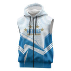 South Melbourne Australia Football Custom Sleeveless Zip Hoodie Come On Hellas