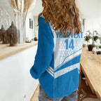 South Melbourne Australia Football Custom Women Casual Shirt Come On Hellas