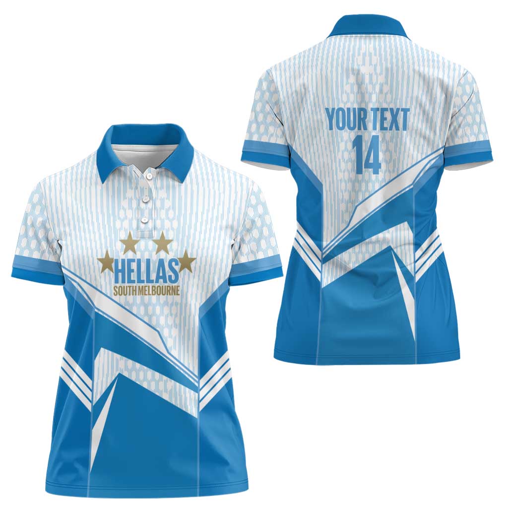 South Melbourne Australia Football Custom Women Polo Shirt Come On Hellas