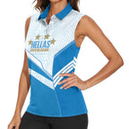 South Melbourne Australia Football Custom Women Sleeveless Polo Shirt Come On Hellas