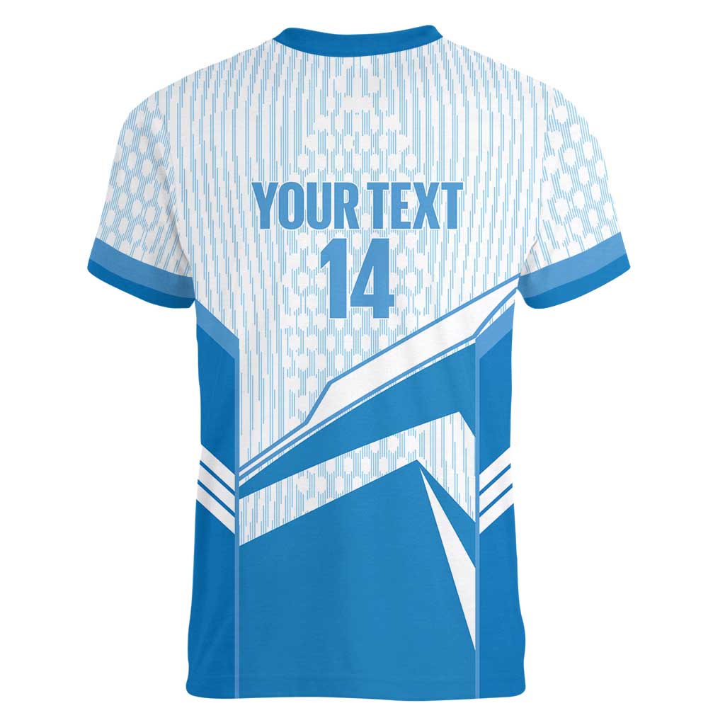 South Melbourne Australia Football Custom Women V-Neck T-Shirt Come On Hellas