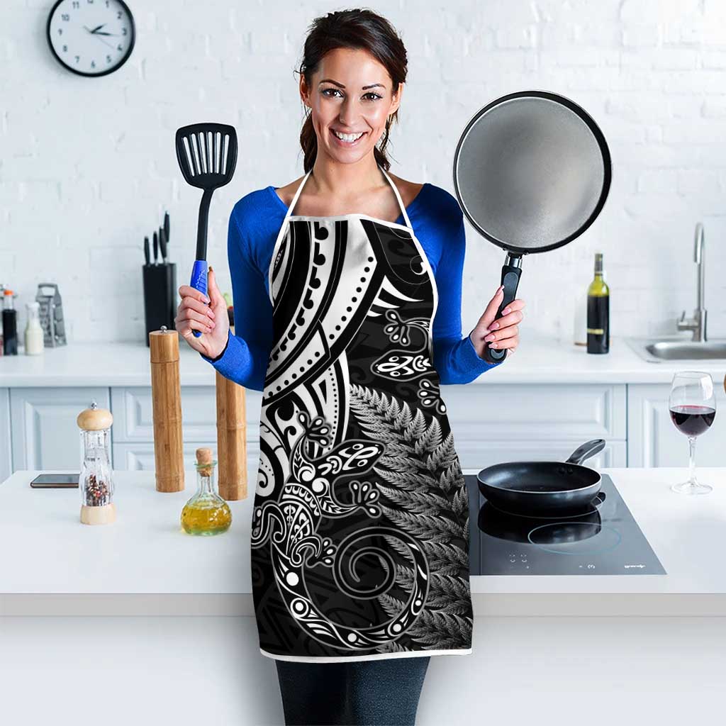 New Zealand Lizard Apron Silver Fern Aotearoa Maori - Aussie Hoodie