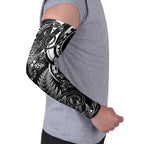 New Zealand Lizard Arm Sleeves Silver Fern Aotearoa Maori - Aussie Hoodie
