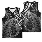New Zealand Lizard Basketball Jersey Silver Fern Aotearoa Maori - Aussie Hoodie