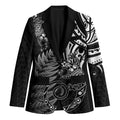 New Zealand Lizard Blazer Silver Fern Aotearoa Maori - Aussie Hoodie