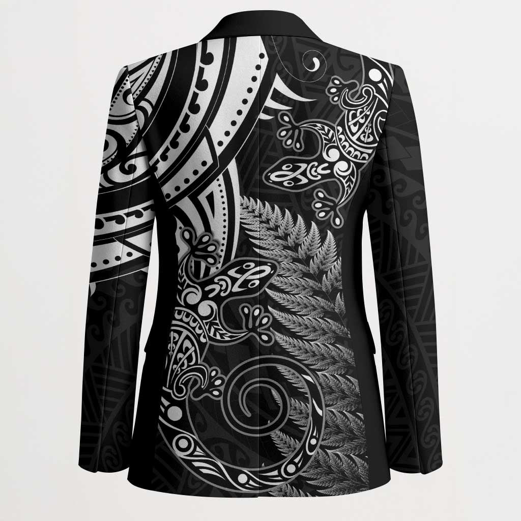 New Zealand Lizard Blazer Silver Fern Aotearoa Maori - Aussie Hoodie