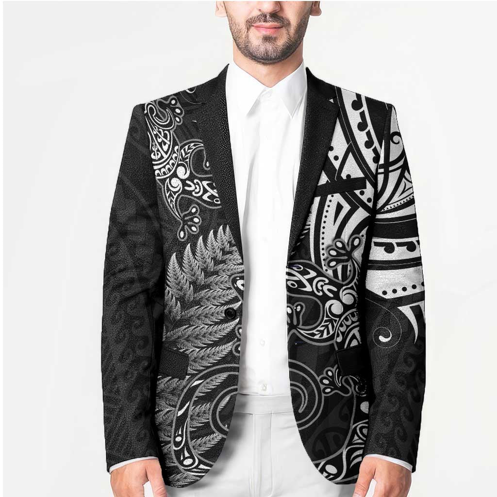New Zealand Lizard Blazer Silver Fern Aotearoa Maori - Aussie Hoodie