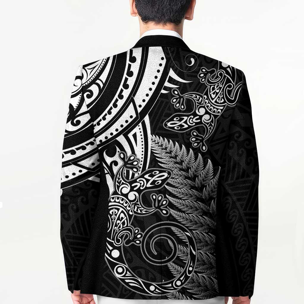 New Zealand Lizard Blazer Silver Fern Aotearoa Maori - Aussie Hoodie