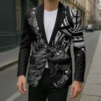 New Zealand Lizard Blazer Silver Fern Aotearoa Maori - Aussie Hoodie
