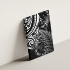 New Zealand Lizard Canvas Wall Art Silver Fern Aotearoa Maori