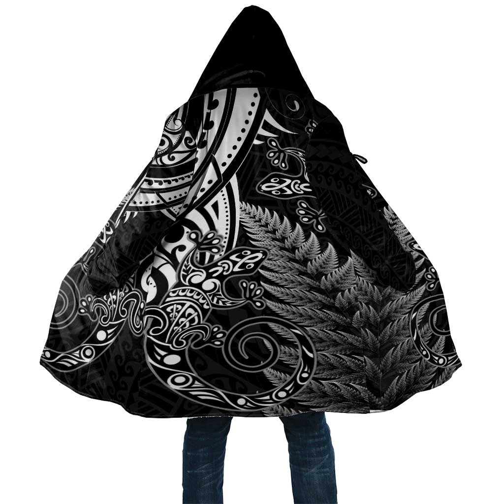 New Zealand Lizard Cloak Silver Fern Aotearoa Maori - Aussie Hoodie