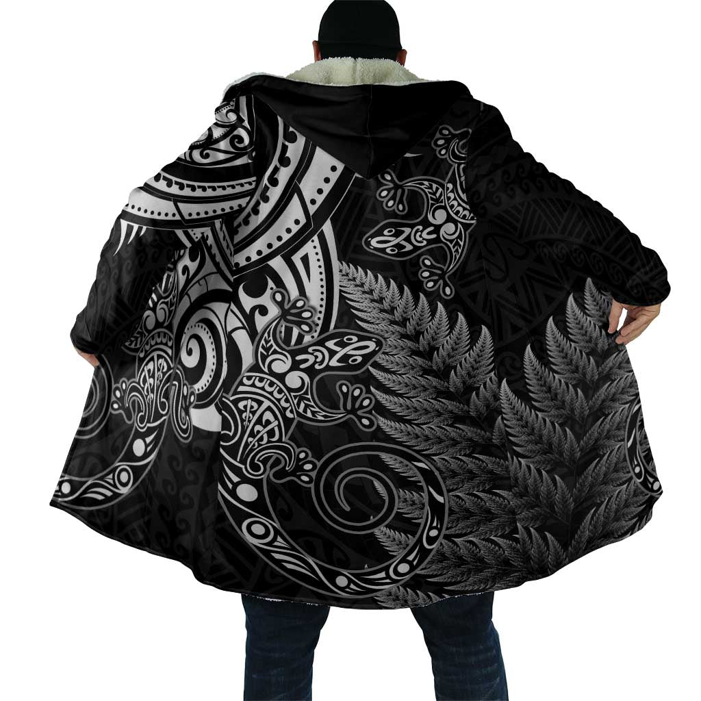 New Zealand Lizard Cloak Silver Fern Aotearoa Maori - Aussie Hoodie