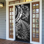 New Zealand Lizard Door Cover Silver Fern Aotearoa Maori - Aussie Hoodie