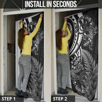 New Zealand Lizard Door Cover Silver Fern Aotearoa Maori - Aussie Hoodie