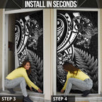 New Zealand Lizard Door Cover Silver Fern Aotearoa Maori - Aussie Hoodie