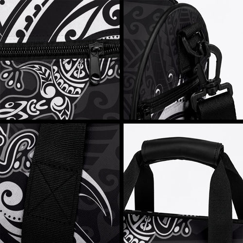 New Zealand Lizard Duffle Bag Silver Fern Aotearoa Maori