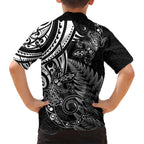 New Zealand Lizard Hawaiian Shirt Silver Fern Aotearoa Maori
