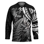 New Zealand Lizard Hockey Jersey Silver Fern Aotearoa Maori - Aussie Hoodie