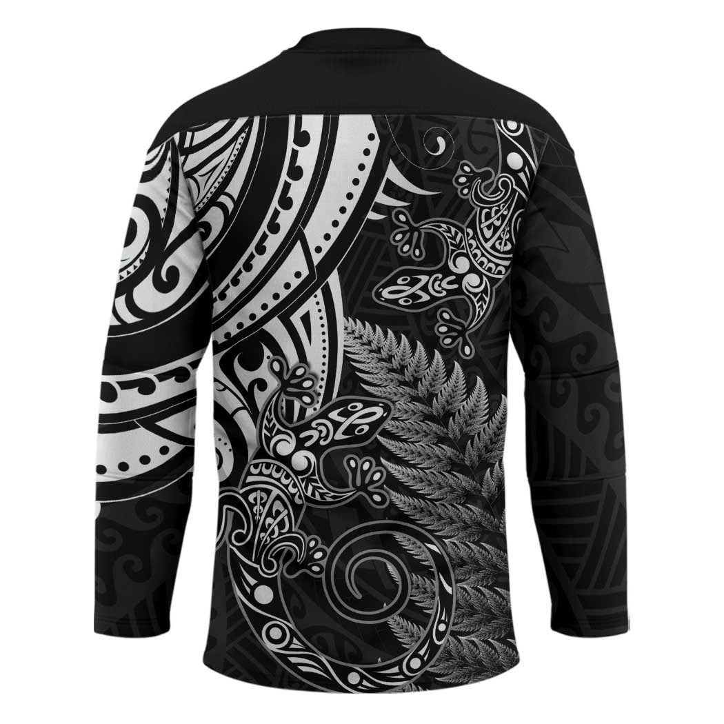New Zealand Lizard Hockey Jersey Silver Fern Aotearoa Maori - Aussie Hoodie